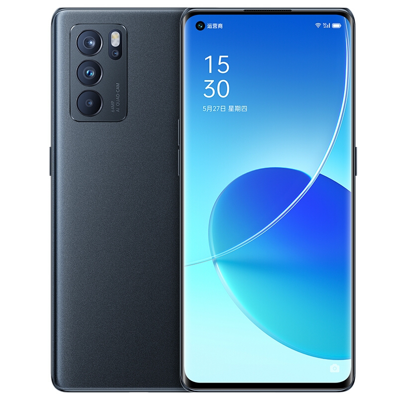 中国 OPPO Reno6 Pro 5G 6400万四摄 65W超级闪充 夜海 12+256GB 轻薄拍照手机